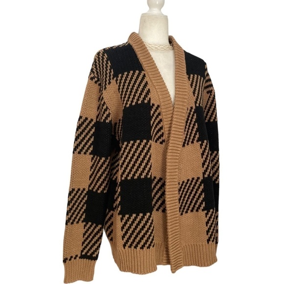 Mother of Pearl Blake Checked Organic Cotton Cardigan Sweater NWT - Picture 12 of 15